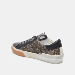 Dolce Vita ZINA SNEAKERS BLACK SPOTTED CALF HAIR -Modish Shoe DOLCEVITA SNEAKERS ZINA BLACKSPOTTEDCALFHAIR 09