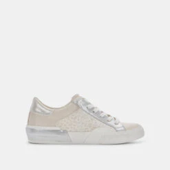 ZINA SNEAKERS CREAM LEOPARD PRINT SUEDE