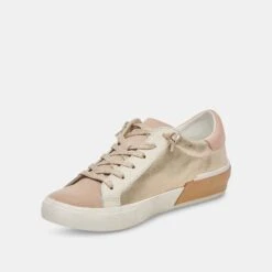 Dolce Vita ZINA SNEAKERS GOLD LEATHER -Modish Shoe DOLCEVITA SNEAKERS ZINA GOLDMETALLICLEATHER 08