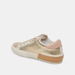 Dolce Vita ZINA SNEAKERS GOLD LEATHER -Modish Shoe DOLCEVITA SNEAKERS ZINA GOLDMETALLICLEATHER 09