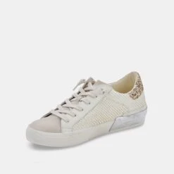 ZINA SNEAKERS OFF WHITE EMBOSSED LEATHER -Modish Shoe DOLCEVITA SNEAKERS ZINA OFFWHITEEMBOSSEDLEATHER 08