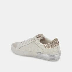 ZINA SNEAKERS OFF WHITE EMBOSSED LEATHER -Modish Shoe DOLCEVITA SNEAKERS ZINA OFFWHITEEMBOSSEDLEATHER 09