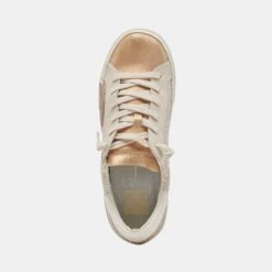 Dolce Vita ZINA SNEAKERS SAND EMBOSSED LEATHER -Modish Shoe DOLCEVITA SNEAKERS ZINA SANDEMBOSSEDLEATHER 06