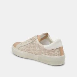 Dolce Vita ZINA SNEAKERS SAND EMBOSSED LEATHER -Modish Shoe DOLCEVITA SNEAKERS ZINA SANDEMBOSSEDLEATHER 08