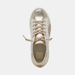 ZINA SNEAKERS WHITE GOLD LEATHER 20 ZINA SNEAKERS WHITE GOLD LEATHER -Modish Shoe DOLCEVITA SNEAKERS ZINA WHITE GOLDLEATHER 06