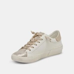 ZINA SNEAKERS WHITE GOLD LEATHER 16 ZINA SNEAKERS WHITE GOLD LEATHER -Modish Shoe DOLCEVITA SNEAKERS ZINA WHITE GOLDLEATHER 08