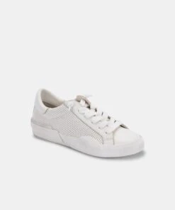 ZINA SNEAKERS WHITE PERFORATED LEATHER -Modish Shoe DOLCEVITA SNEAKERS ZINA WHITE PERFORATED LEATHER MAIN