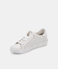 ZINA SNEAKERS WHITE PERFORATED LEATHER -Modish Shoe DOLCEVITA SNEAKERS ZINA WHITE PERFORATED LEATHER INSTEP FRONT preview maxWidth 2000 maxHeight 2000