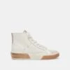 Dolce Vita ZOHARA SNEAKERS WHITE TAN LEATHER