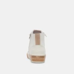 Dolce Vita ZOHARA SNEAKERS WHITE TAN LEATHER -Modish Shoe DOLCEVITA SNEAKERS ZOHARA WHITETANLEATHER 05