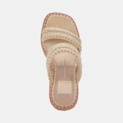 ABIGAL WEDGES LT NATURAL RAFFIA -Modish Shoe DOLCEVITA WEDGES ABIGAL LTNATURALRAFFIA 06