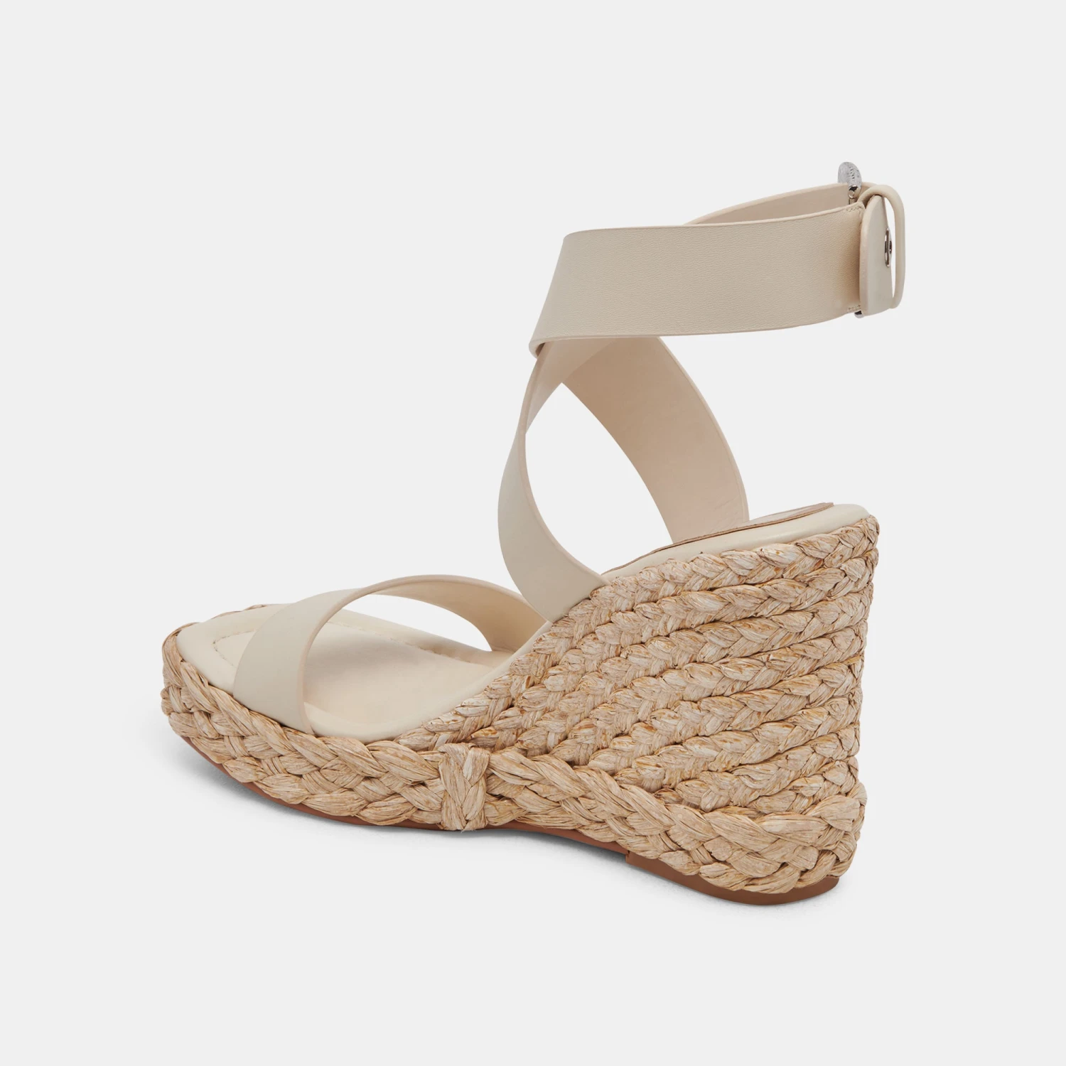 ALDONA WEDGES IVORY LEATHER 5 ALDONA WEDGES IVORY LEATHER - Image 5