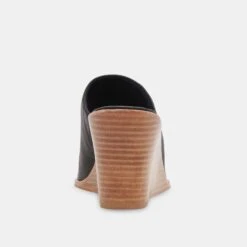 Dolce Vita BEEMA MULES BLACK LEATHER 18 Dolce Vita BEEMA MULES BLACK LEATHER -Modish Shoe DOLCEVITA WEDGES BEEMA BLACKLEATHER 05