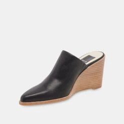 Dolce Vita BEEMA MULES BLACK LEATHER 15 Dolce Vita BEEMA MULES BLACK LEATHER -Modish Shoe DOLCEVITA WEDGES BEEMA BLACKLEATHER 08