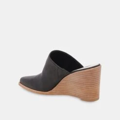 Dolce Vita BEEMA MULES BLACK LEATHER 16 Dolce Vita BEEMA MULES BLACK LEATHER -Modish Shoe DOLCEVITA WEDGES BEEMA BLACKLEATHER 09