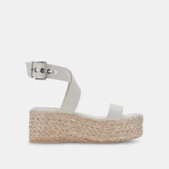 CANNES SANDALS IVORY LEATHER