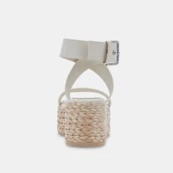 CANNES SANDALS IVORY LEATHER -Modish Shoe DOLCEVITA WEDGES CANNES IVORYLEATHER 05