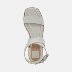 CANNES SANDALS IVORY LEATHER -Modish Shoe DOLCEVITA WEDGES CANNES IVORYLEATHER 06