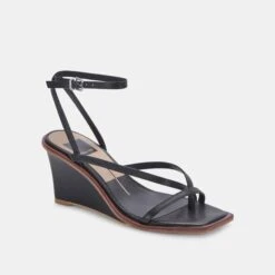 GEMINI WEDGES BLACK LEATHER 12 GEMINI WEDGES BLACK LEATHER -Modish Shoe DOLCEVITA WEDGES GEMINI BLACKLEATHER 01