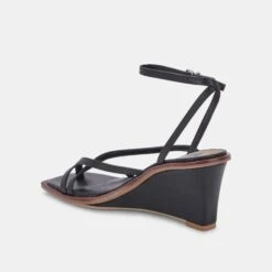 GEMINI WEDGES BLACK LEATHER 14 GEMINI WEDGES BLACK LEATHER -Modish Shoe DOLCEVITA WEDGES GEMINI BLACKLEATHER 09