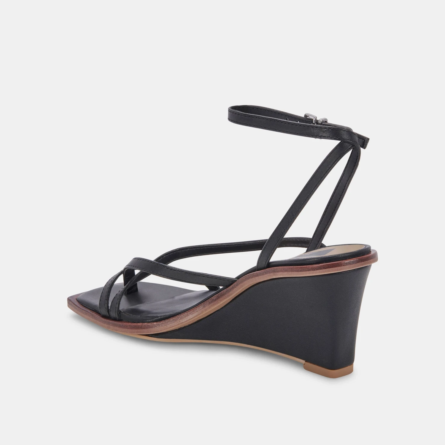 GEMINI WEDGES BLACK LEATHER 5 GEMINI WEDGES BLACK LEATHER - Image 5