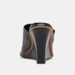 Dolce Vita GILDED WEDGES BLACK LEATHER -Modish Shoe DOLCEVITA WEDGES GILDED BLACKLEATHER 05