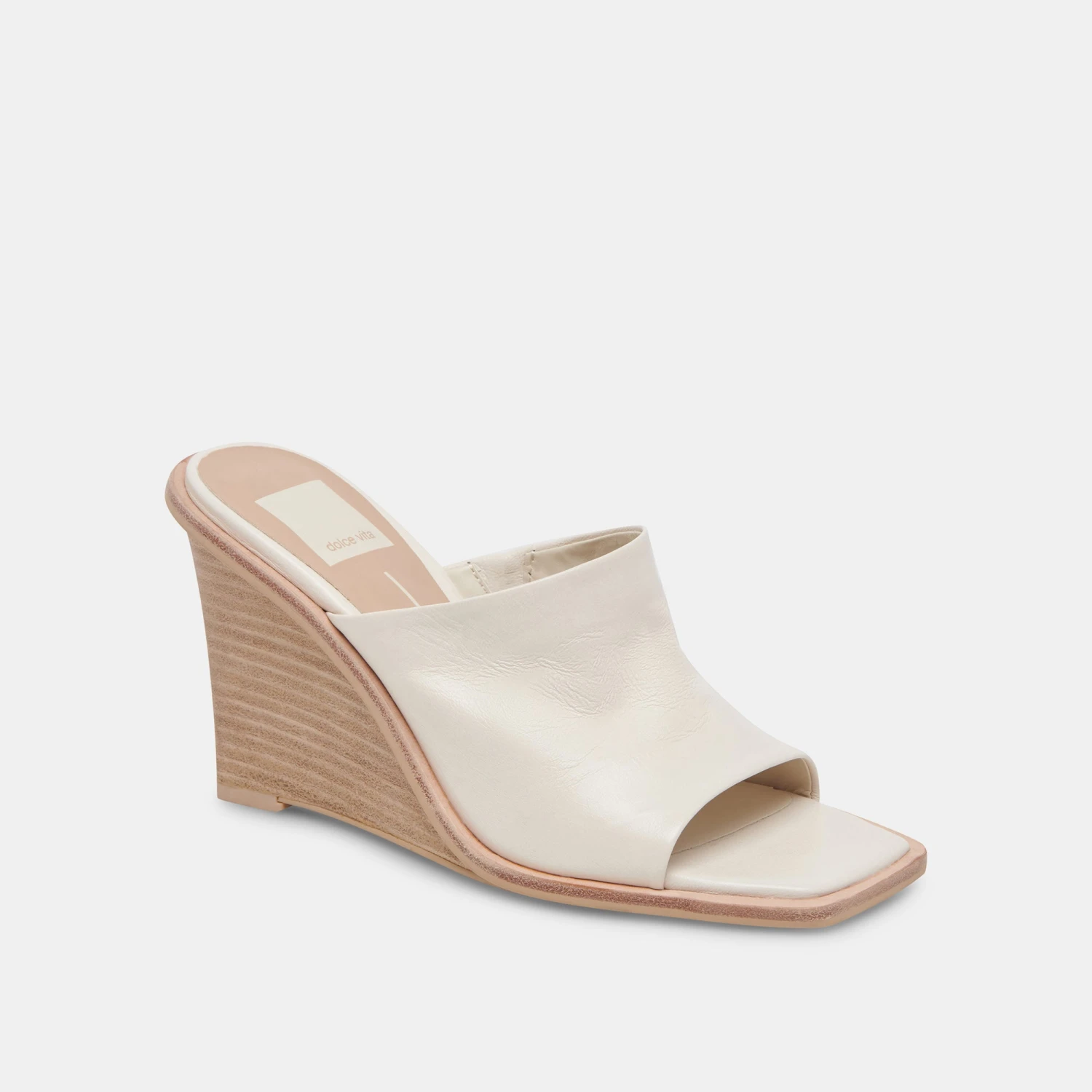 Dolce Vita GILDED WEDGES IVORY LEATHER 2 Dolce Vita GILDED WEDGES IVORY LEATHER - Image 2