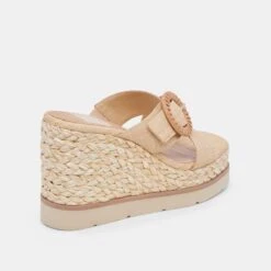 LUIZ WEDGES LT NATURAL RAFFIA -Modish Shoe DOLCEVITA WEDGES LUIZ LTNATURALRAFFIA 3