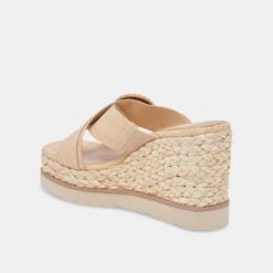 LUIZ WEDGES LT NATURAL RAFFIA -Modish Shoe DOLCEVITA WEDGES LUIZ LTNATURALRAFFIA 9