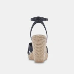 MAZE WEDGES BLACK RAFFIA 17 MAZE WEDGES BLACK RAFFIA -Modish Shoe DOLCEVITA WEDGES MAZE BLACKWOVEN 05