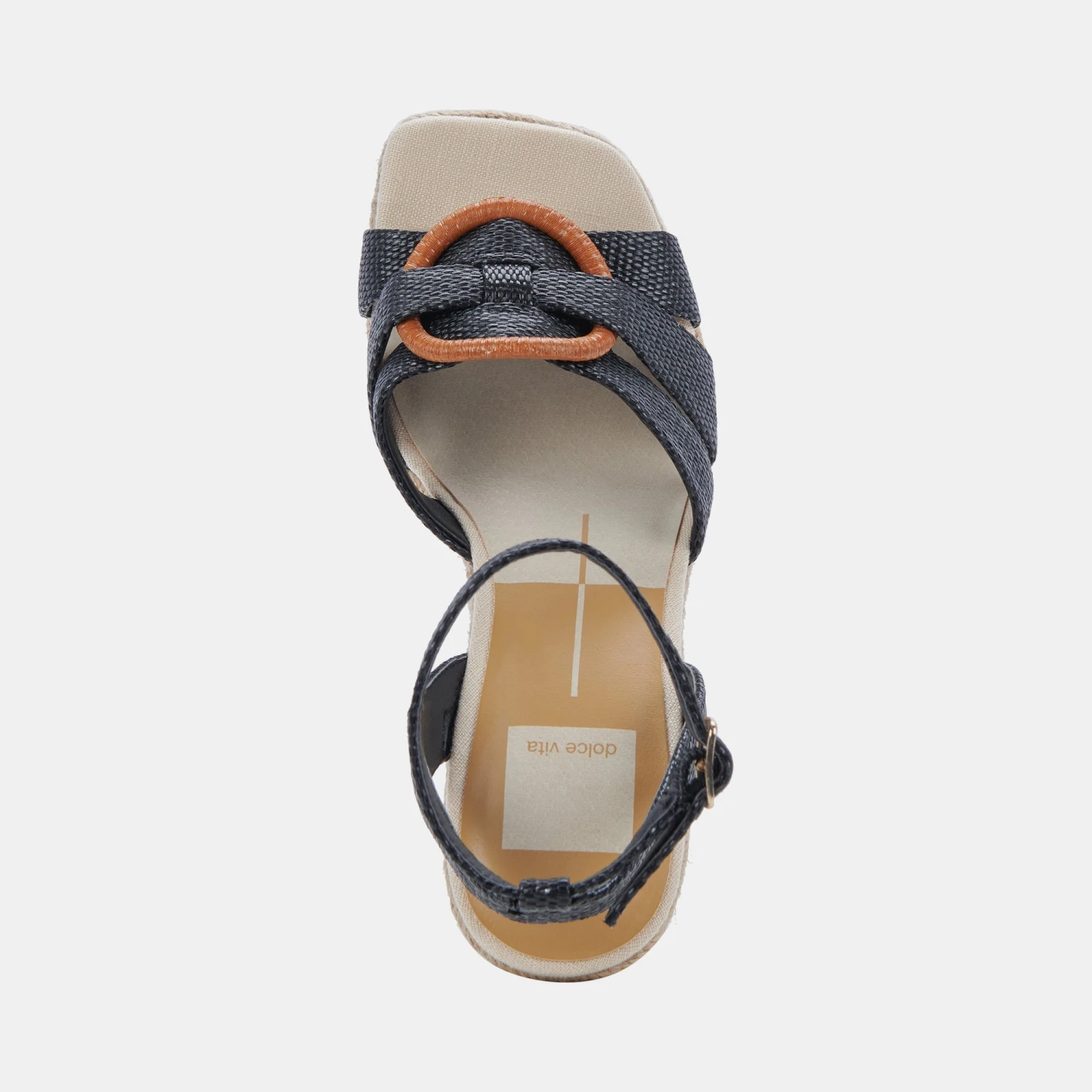 MAZE WEDGES BLACK RAFFIA 9 MAZE WEDGES BLACK RAFFIA - Image 9