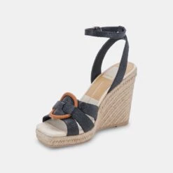 MAZE WEDGES BLACK RAFFIA 14 MAZE WEDGES BLACK RAFFIA -Modish Shoe DOLCEVITA WEDGES MAZE BLACKWOVEN 08