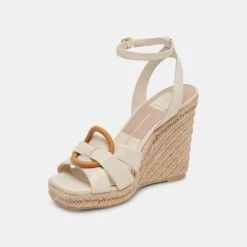 MAZE WEDGES IVORY LEATHER -Modish Shoe DOLCEVITA WEDGES MAZE IVORYLEATHER 08