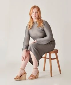 MAZE WEDGES LUGGAGE LEATHER -Modish Shoe DOLCEVITA WEDGES MAZE LUGGAGELEATHER ONFOOT 2