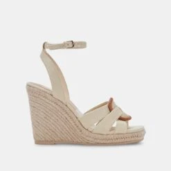 MAZE WEDGES WHEAT RAFFIA