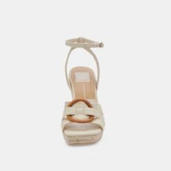MAZE WEDGES WHEAT RAFFIA -Modish Shoe DOLCEVITA WEDGES MAZE WHEATWOVEN 04