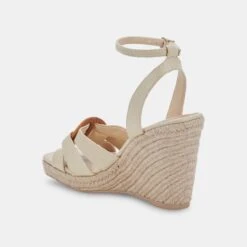 MAZE WEDGES WHEAT RAFFIA -Modish Shoe DOLCEVITA WEDGES MAZE WHEATWOVEN 08