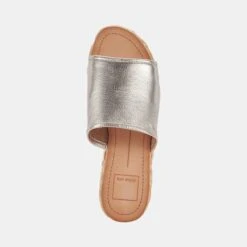 PABLOS SANDALS LIGHT GOLD METALLIC LEATHER -Modish Shoe DOLCEVITA WEDGES PABLOS LIGHTGOLDMETALLICLEATHER 06