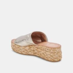 PABLOS WIDE SANDALS GOLD METALLIC LEATHER 17 PABLOS WIDE SANDALS GOLD METALLIC LEATHER -Modish Shoe DOLCEVITA WEDGES PABLOS LIGHTGOLDMETALLICLEATHER 09 59e99671 db2e 4915 b393 6c1f0900d885