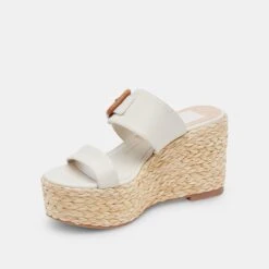 THORIN WEDGES IVORY LEATHER -Modish Shoe DOLCEVITA WEDGES THORIN IVORYLEATHER 08c