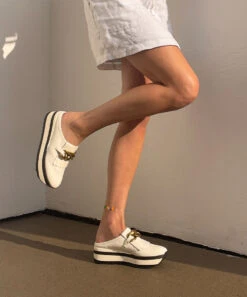 JERRY SNEAKERS WHITE LEATHER -Modish Shoe JERRY W