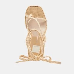 JOELLE HEELS LT NATURAL RAFFIA -Modish Shoe JOELLE LTNATRAFFIA 6