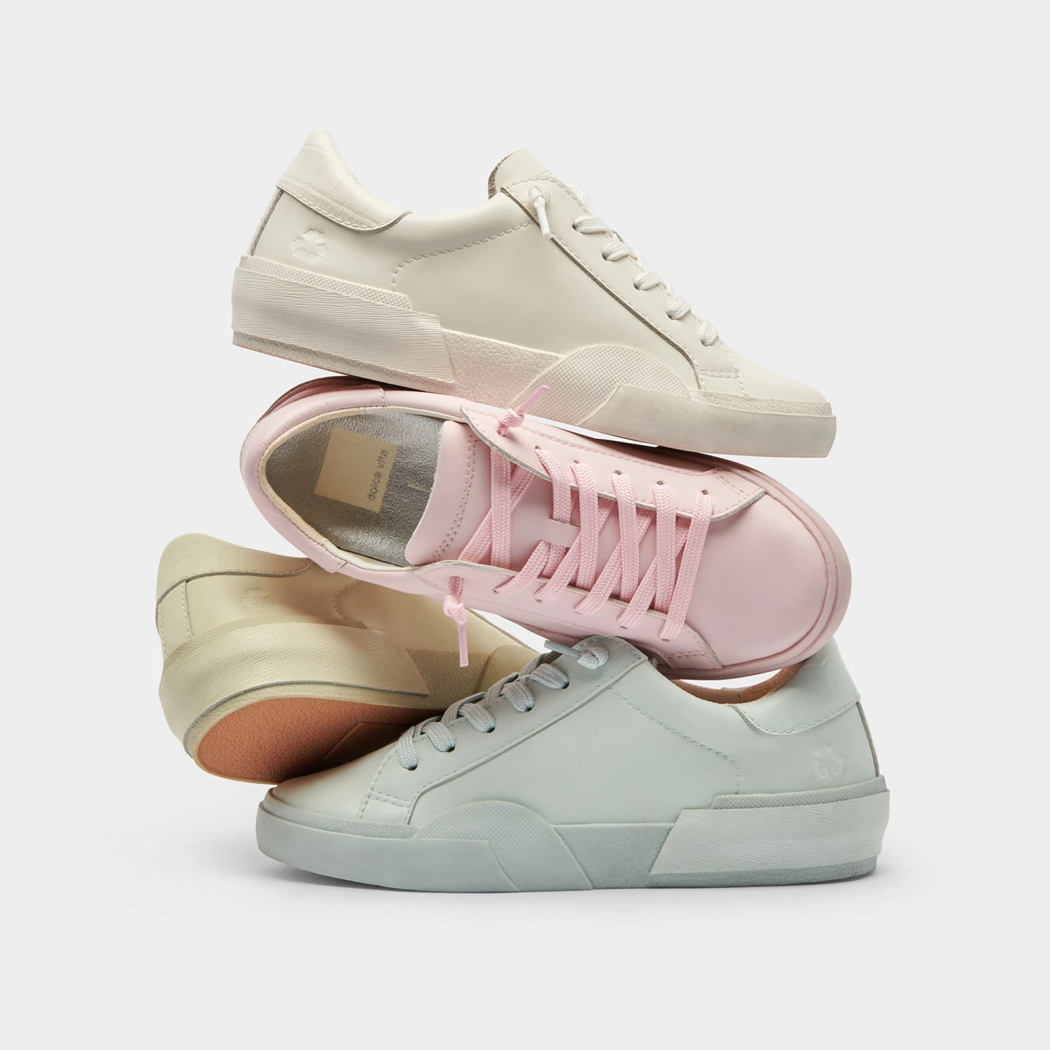ZINA 360 SNEAKERS LIGHT PINK RECYCLED LEATHER 8 ZINA 360 SNEAKERS LIGHT PINK RECYCLED LEATHER - Image 8