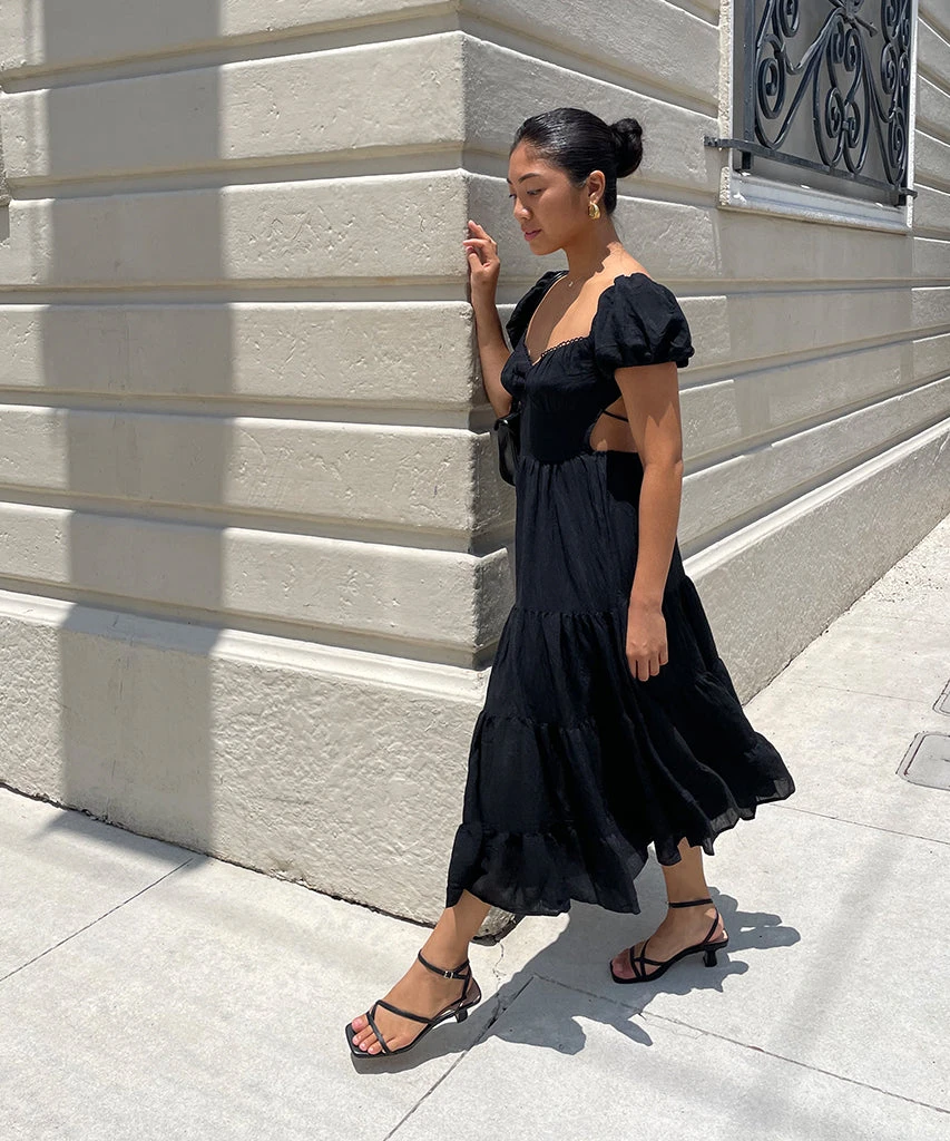 BAYLOR HEELS BLACK LEATHER 2 BAYLOR HEELS BLACK LEATHER - Image 2