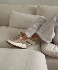 DOLEN SNEAKERS LT BLUSH KNIT -Modish Shoe d b 1