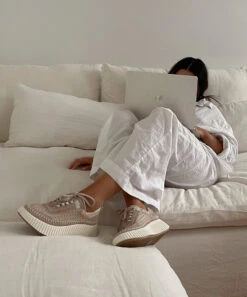 DOLEN SNEAKERS LT BLUSH KNIT -Modish Shoe db2