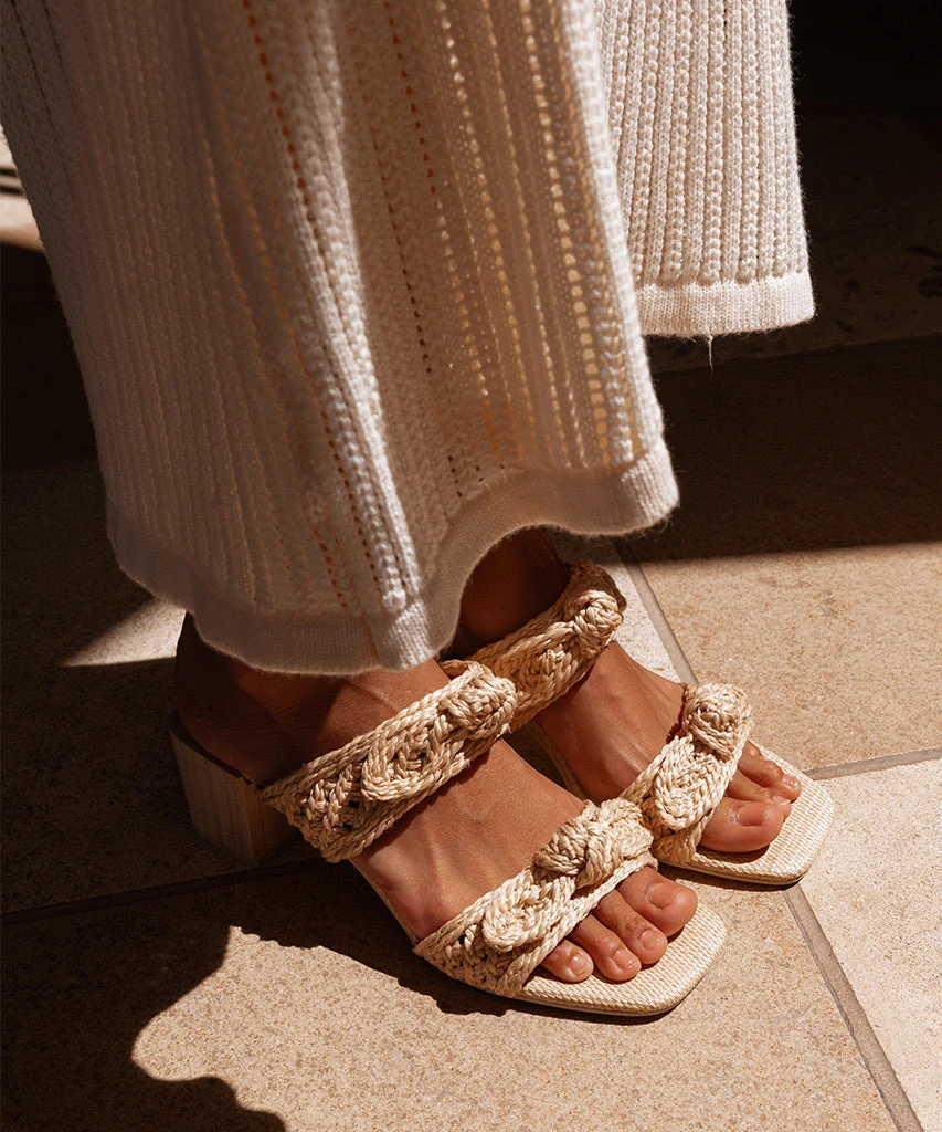 Dolce Vita ZEMMIE SANDALS LT NATURAL RAFFIA 4 Dolce Vita ZEMMIE SANDALS LT NATURAL RAFFIA - Image 4