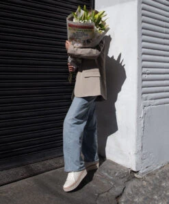 TIGER SNEAKERS WHITE LEATHER -Modish Shoe tiger 1