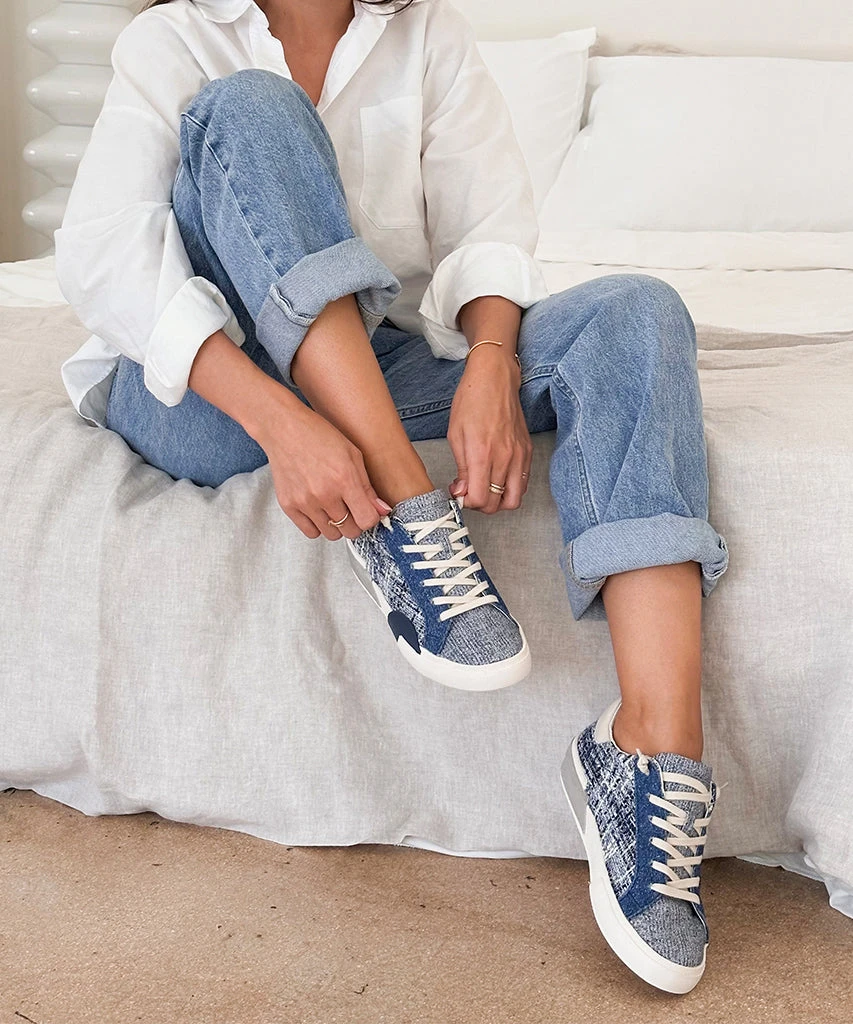 Dolce Vita ZINA SNEAKERS NAVY MULTI WOVEN 4 Dolce Vita ZINA SNEAKERS NAVY MULTI WOVEN - Image 4