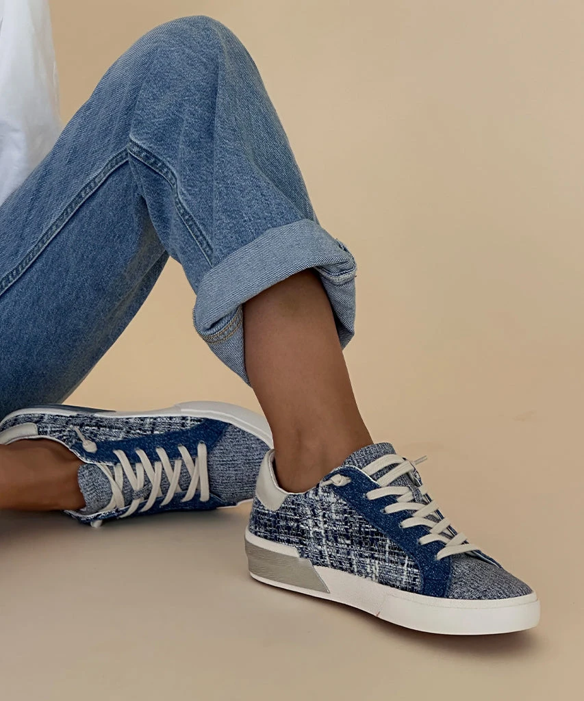 Dolce Vita ZINA SNEAKERS NAVY MULTI WOVEN 2 Dolce Vita ZINA SNEAKERS NAVY MULTI WOVEN - Image 2